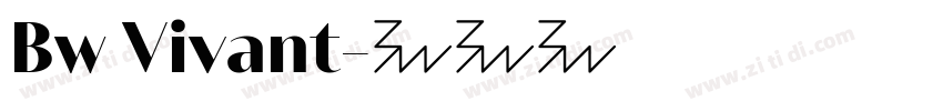 Bw Vivant字体转换